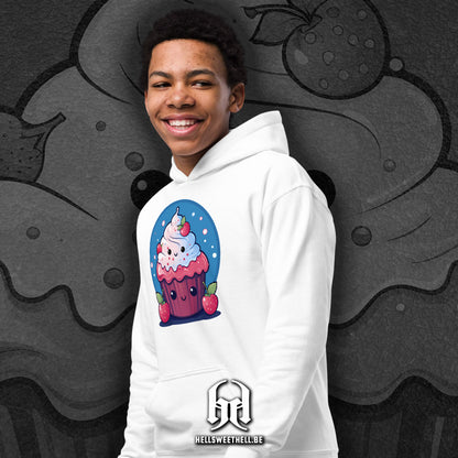 Kawaii Cupcake - Hoodie Sweatshirt voor kinderen en tieners