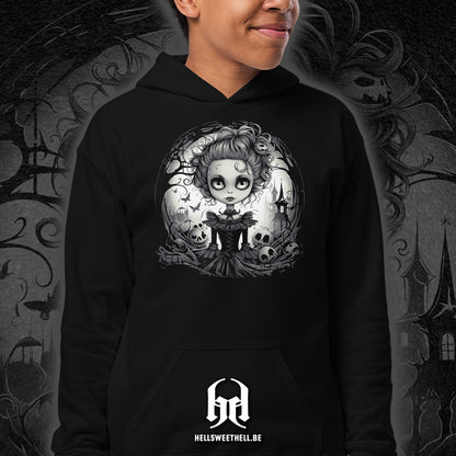 La jeune fille aux grands yeux - Sweat à capuche hoodie pour enfants et adolescents