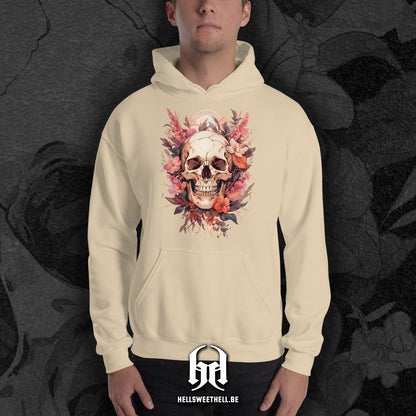 Floral Skeleton v1 - Hooded Sweatshirt Hoodie
