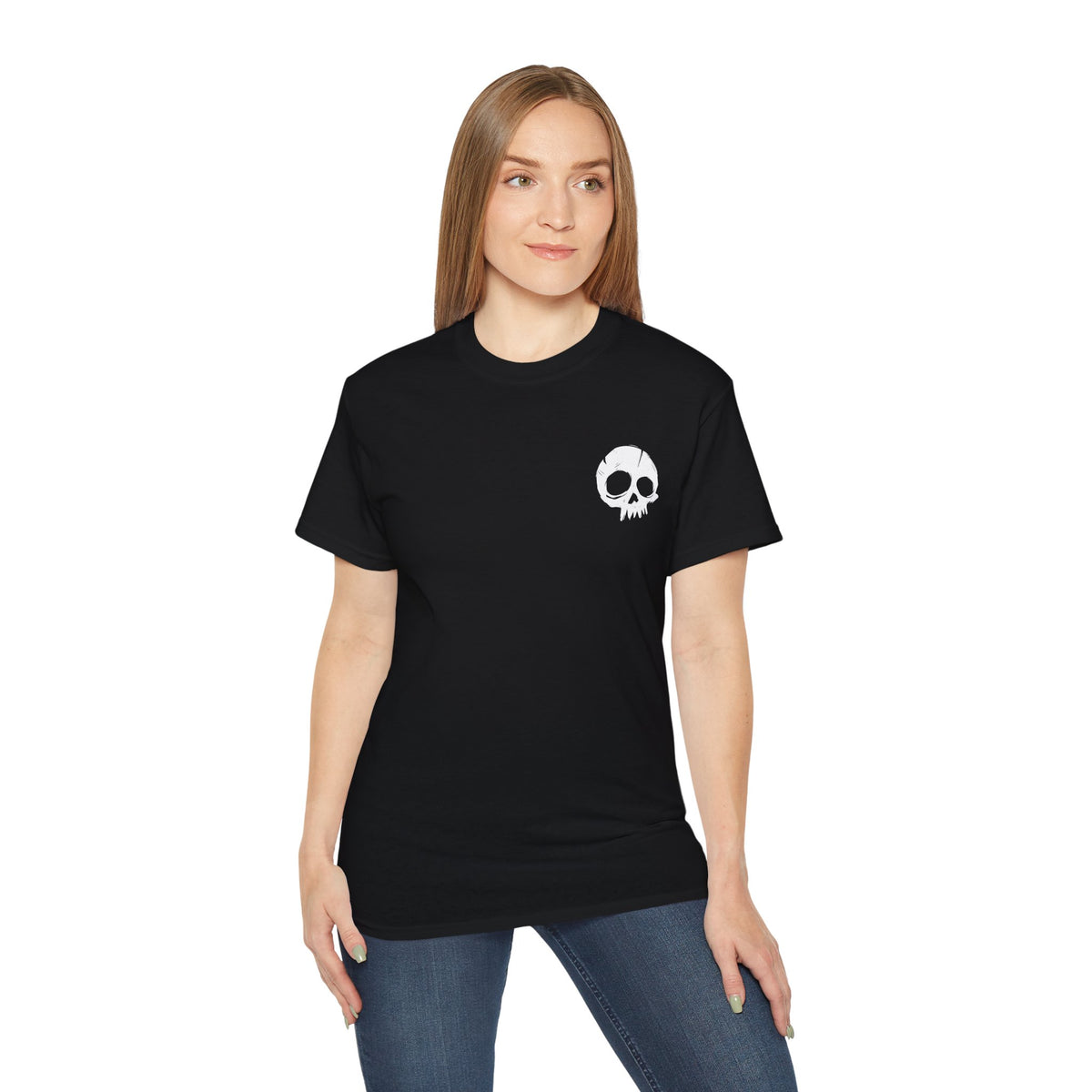 Raw Ink Skull - T-shirt unisexe