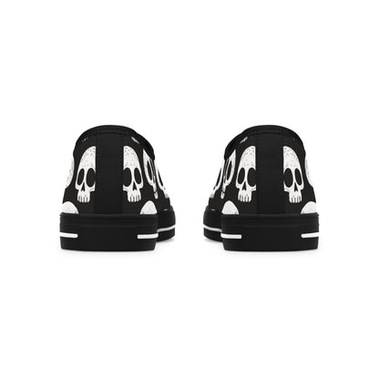 Skull Pattern - Baskets basses FEMME (noir ou blanc)