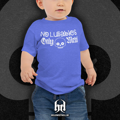 No Lullabies, Only Metal Logo Blanc - T-shirt bébé et enfant
