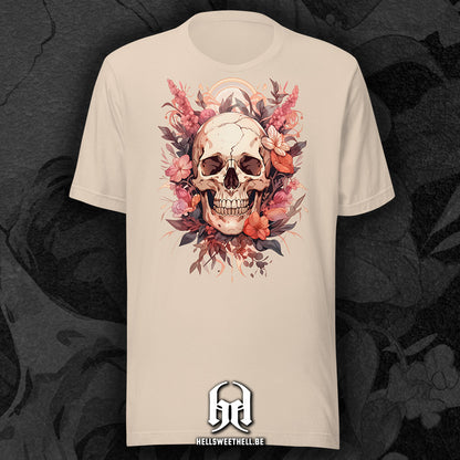 Squelette floral v1 - T-shirt unisexe