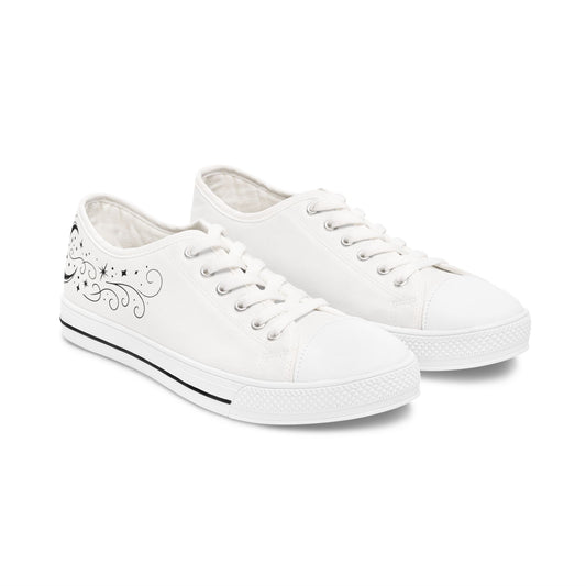 Moonlight - WOMEN'S low-top sneakers (black or white)