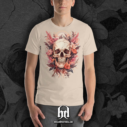 Squelette floral v1 - T-shirt unisexe