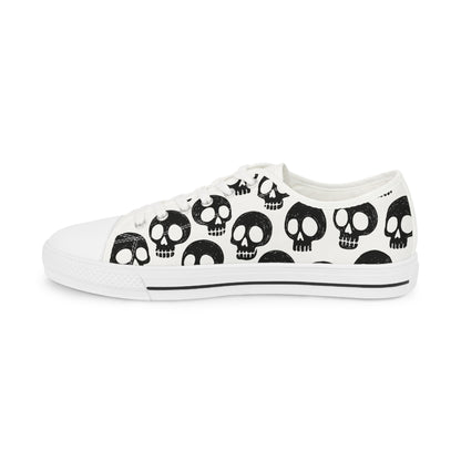 Skull Pattern - Baskets basses HOMME (noir ou blanc)