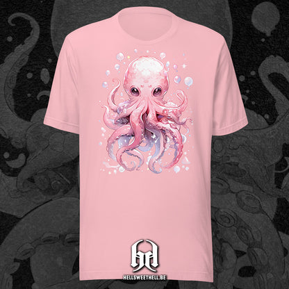 Mignonne petite pieuvre colorée - T-shirt unisexe