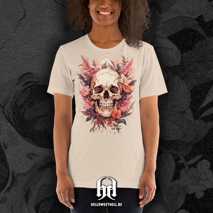 Squelette floral v1 - T-shirt unisexe