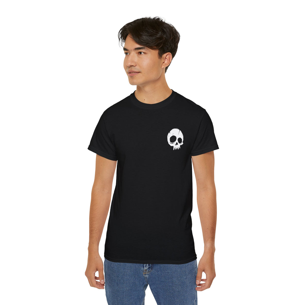 Raw Ink Skull - T-shirt unisexe