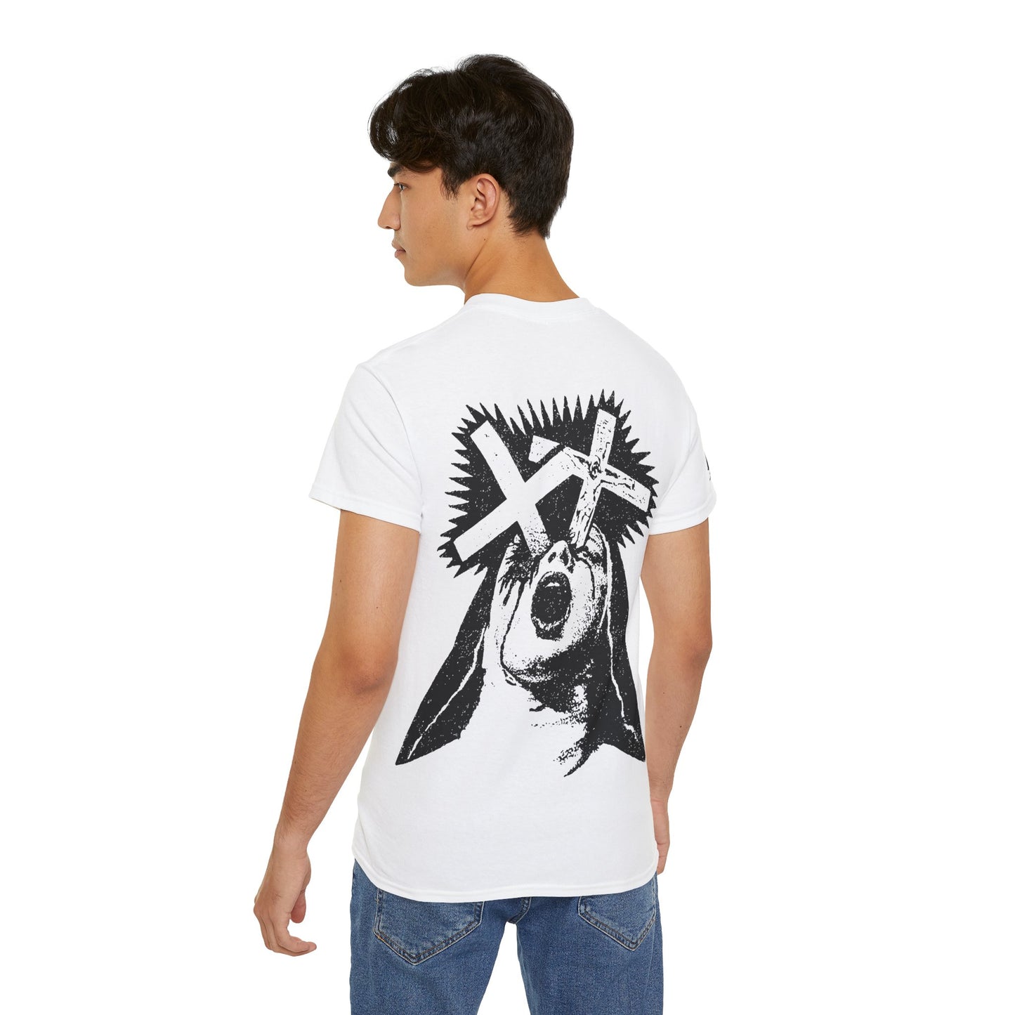 Screaming Nun Graphisme Horror Underground - T-shirt unisexe