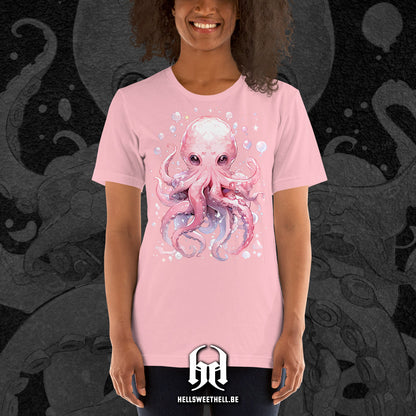 Mignonne petite pieuvre colorée - T-shirt unisexe