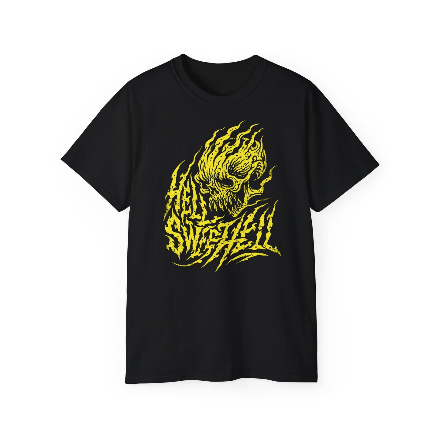 Vlammende Schedel "Hell Sweet Hell" Thrash Vibes - Unisex T-shirt
