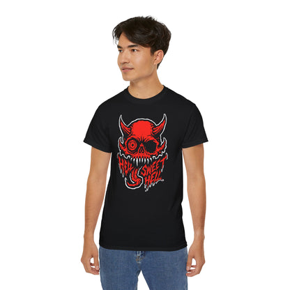 Diable Rouge Psychédélique "Hell Sweet Hell" Skate Art & Horror Punk - T-shirt unisexe
