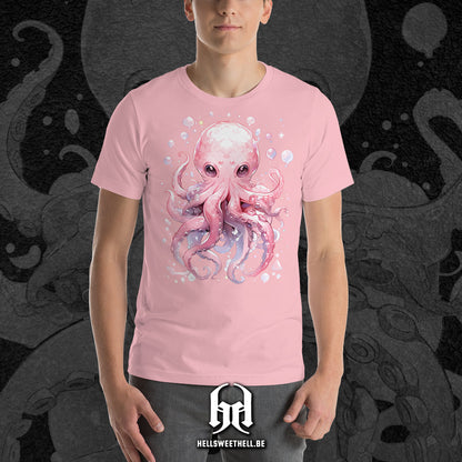 Mignonne petite pieuvre colorée - T-shirt unisexe