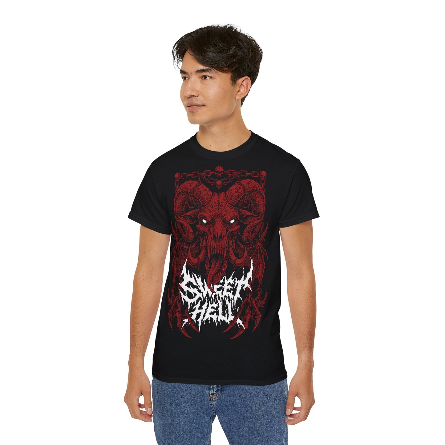 Baphomet Death Metal  Dark Artwork - T-shirt unisexe