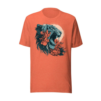 Tigre Dents de Sabre Floral - T-shirt unisexe