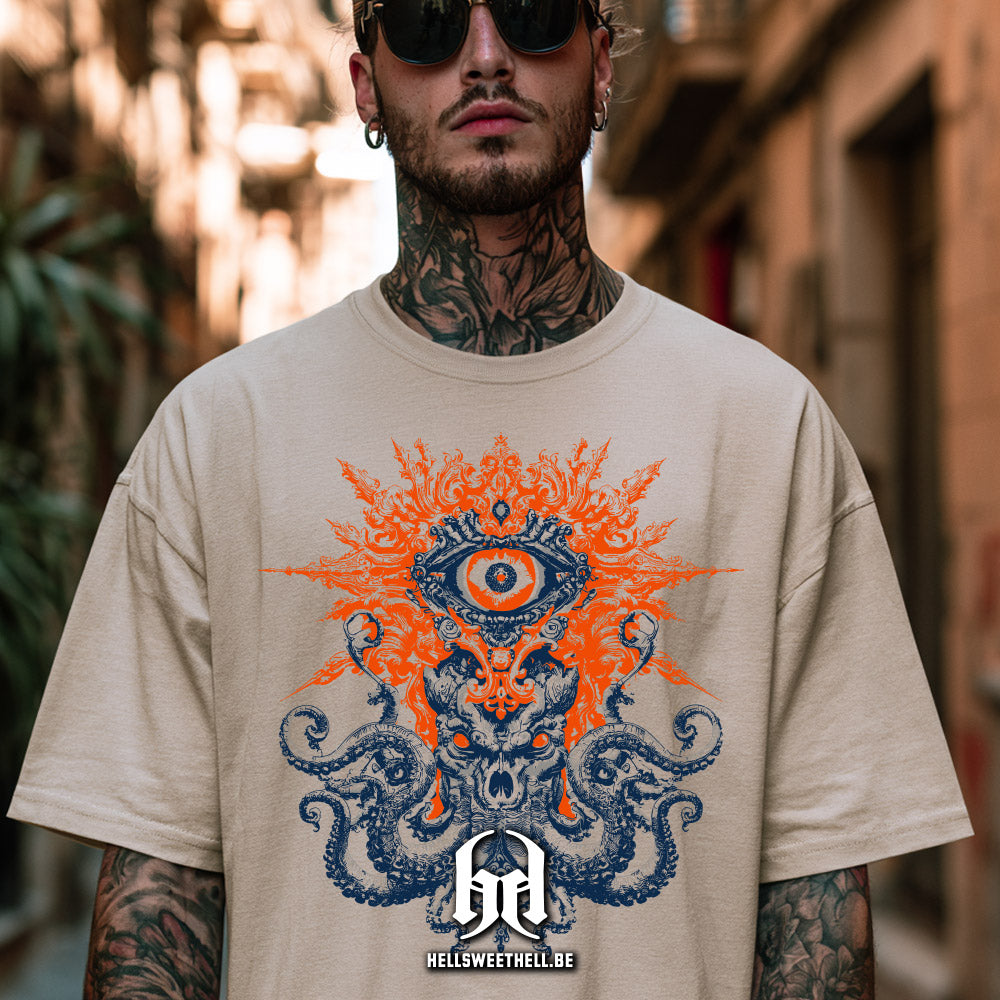 Cthulhu & Œil Providence Dark Art Baroque - T-shirt unisexe