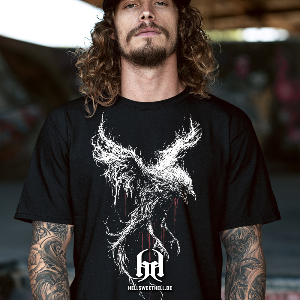 Corbeau Spectral Dark Artwork - T-shirt unisexe