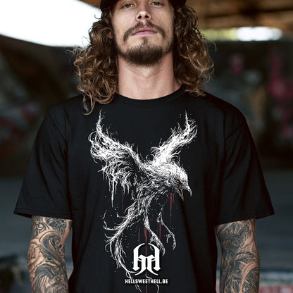 Corbeau Spectral Dark Artwork - T-shirt unisexe