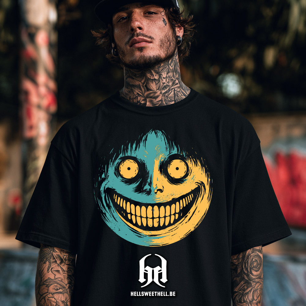 Creepy Smile Pop Art - T-shirt unisexe