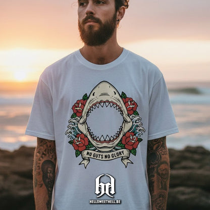 No Guts No Glory Old School Shark Jaw - Unisex T-shirt