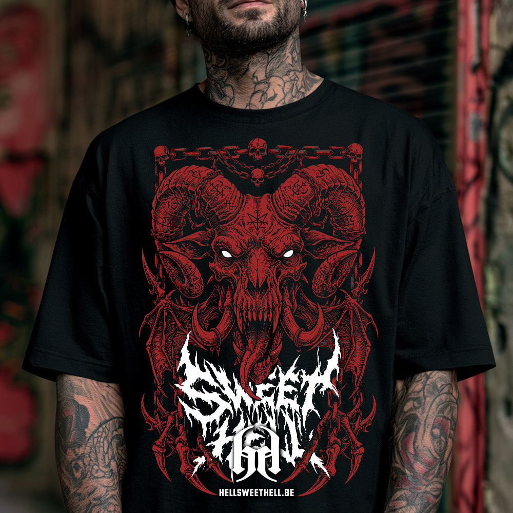 Baphomet Death Metal  Dark Artwork - T-shirt unisexe