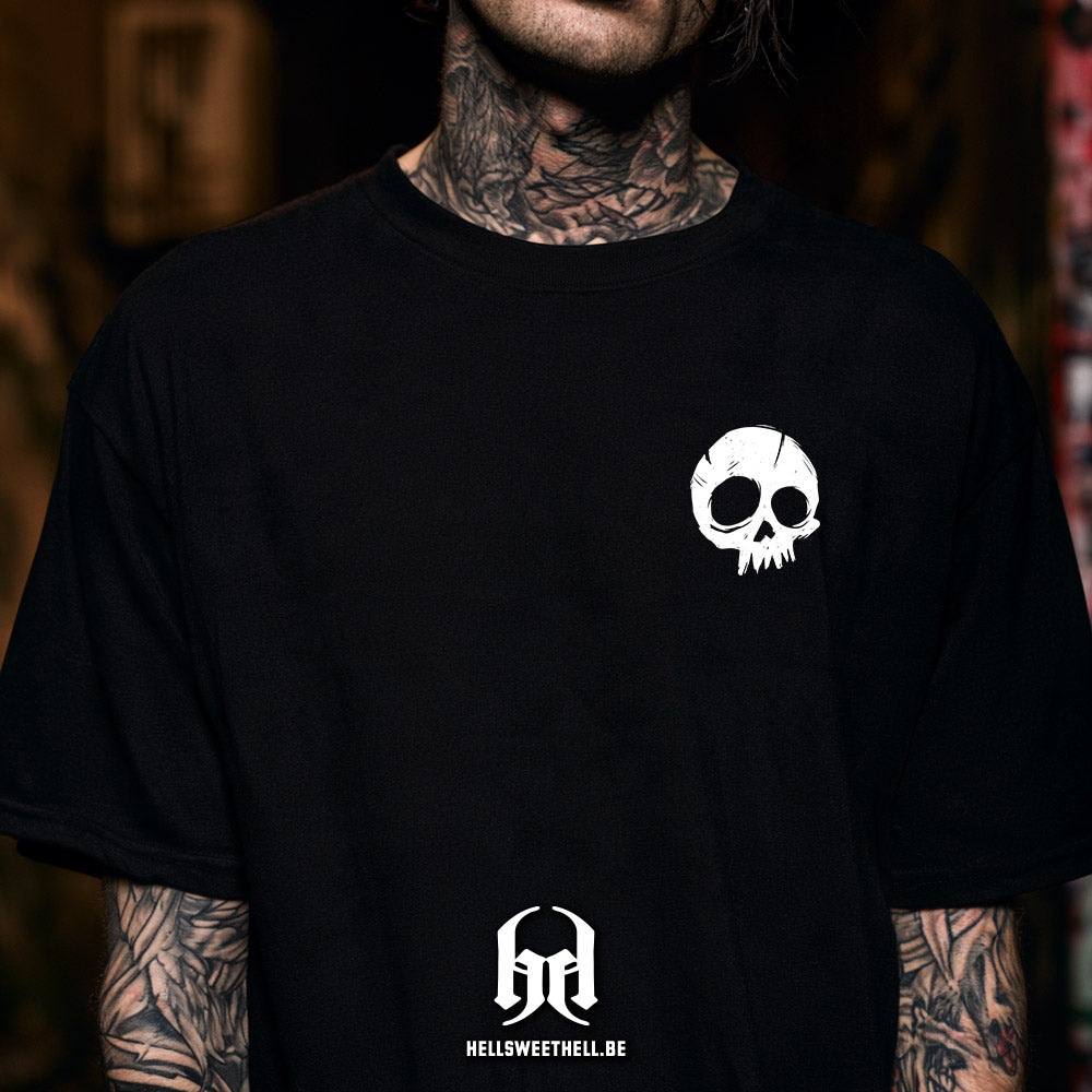 Raw Ink Skull - T-shirt unisexe
