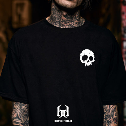 Raw Ink Skull - T-shirt unisexe