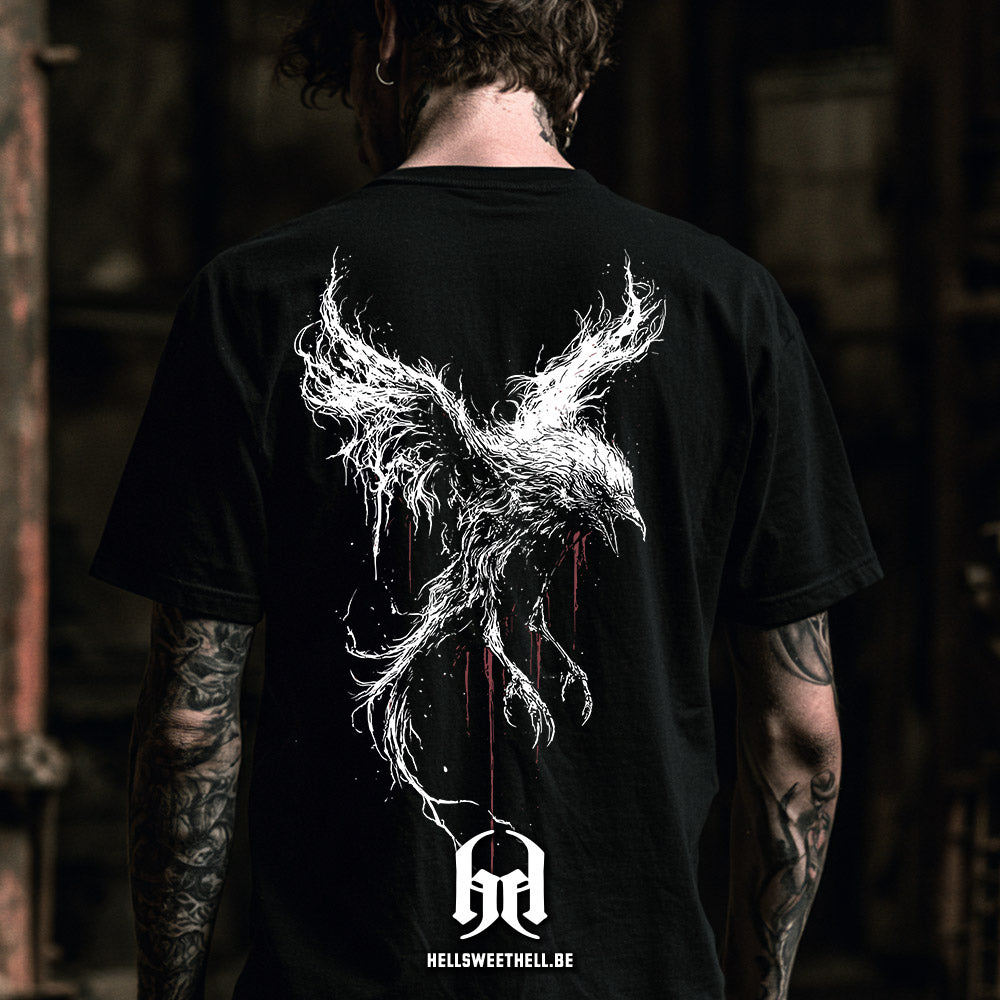 Corbeau Spectral Dark Artwork - T-shirt unisexe